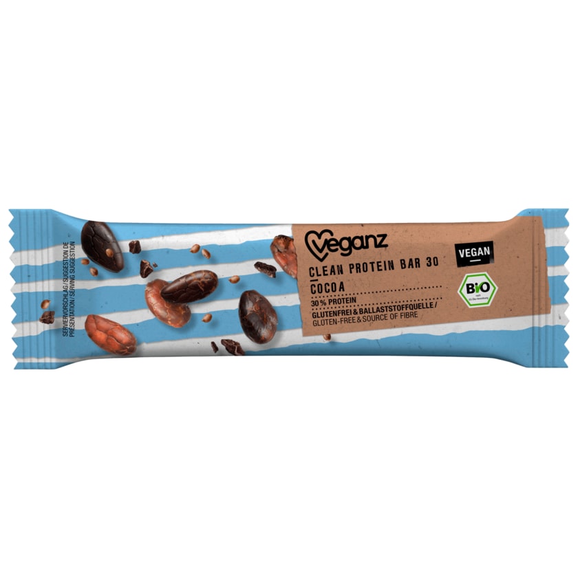 Veganz Bio Clean Protein Bar 30 Bio Cocoa vegan 45g
